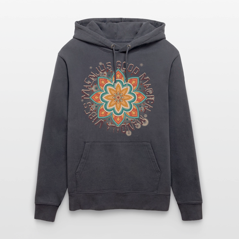Unisex Bio-Hoodie mit MANDALA VIBES PRINT - Indigoblau