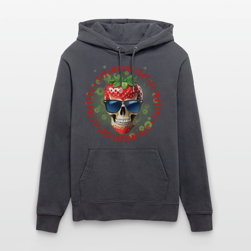 Unisex Hoodie mit STRAWBERRY SKULL PRINT - Indigoblau