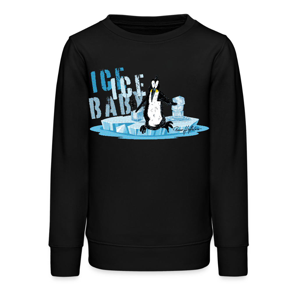 MNJS TEENS Bio Sweatshirt mit BE DIFFERENT PRINT - Schwarz