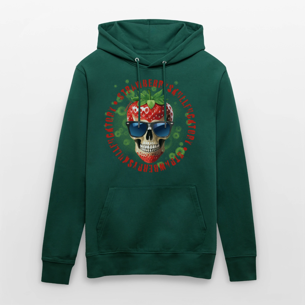 Unisex Hoodie mit STRAWBERRY SKULL PRINT - Forest