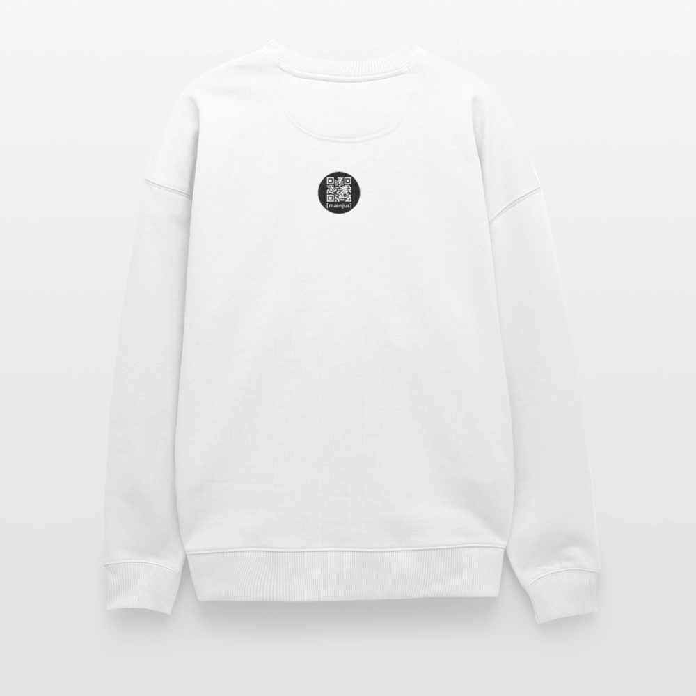 Unisex Oversize Pullover mit zündX PRINT - Weiß