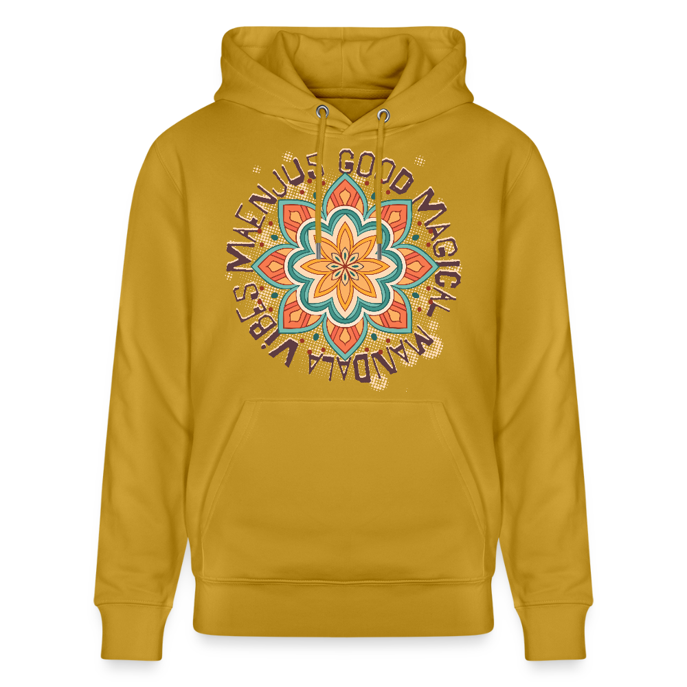 Unisex Bio-Hoodie mit MANDALA VIBES PRINT - Ocker