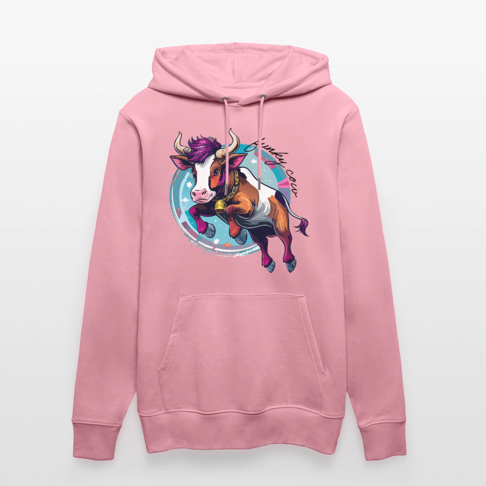 Unisex Hoodie mit FUNKY COW PRINT - Lila Traum