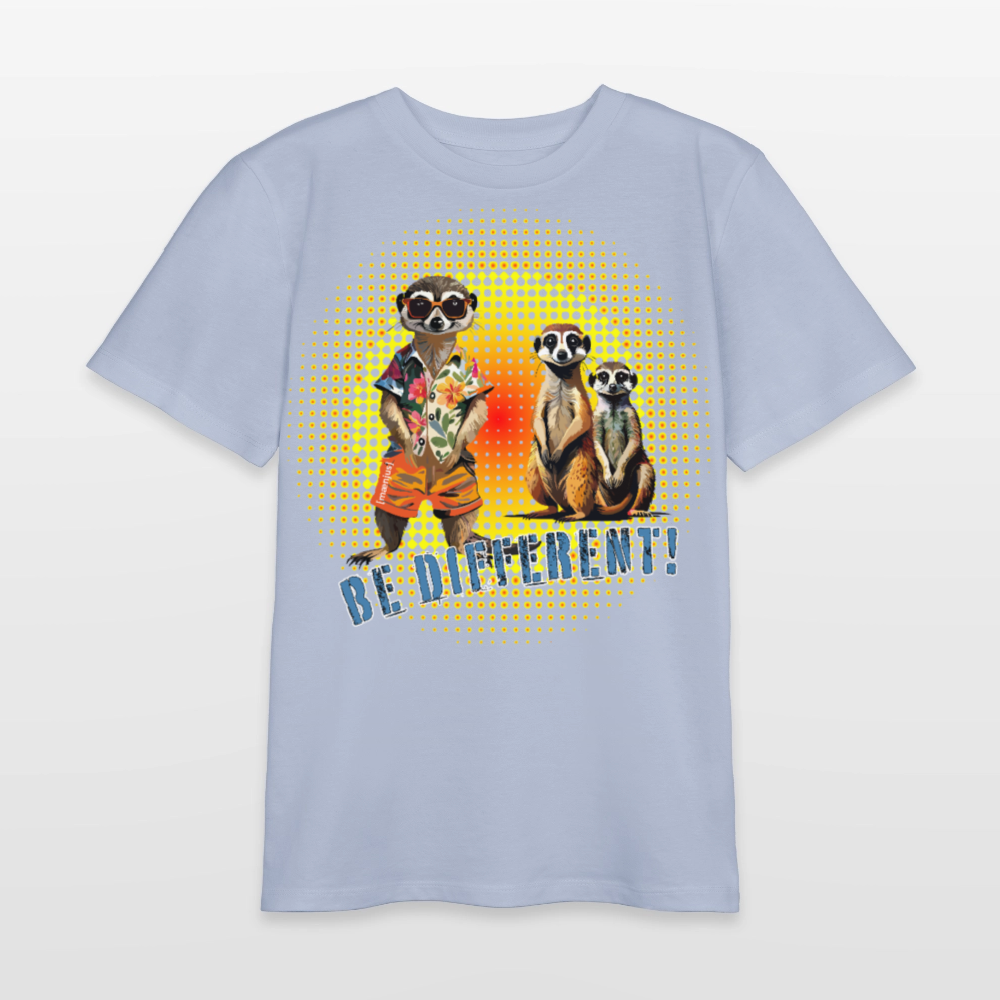 MNJS TEENS Bio T-Shirt mit BE DIFFERENT PRINT - Lavendel-Violett