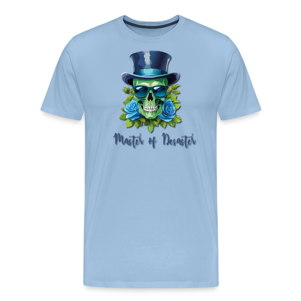 Männer Premium T-Shirt mit MASTER OF DESASTER PRINT - Sky