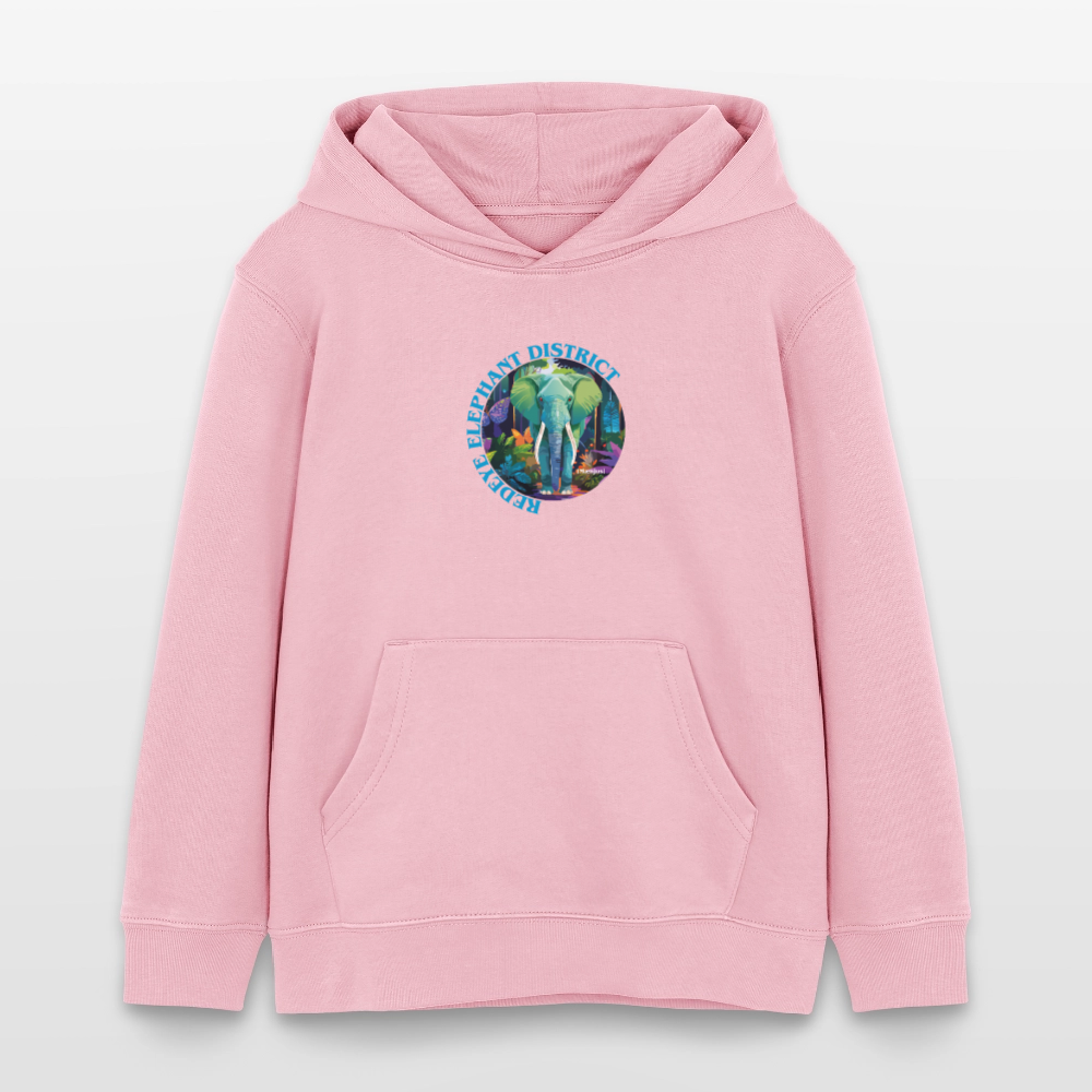 MNJS KIDS Bio-Hoodie mit REDEYE ELEPHANT DISTRICT PRINT - Hellrosa