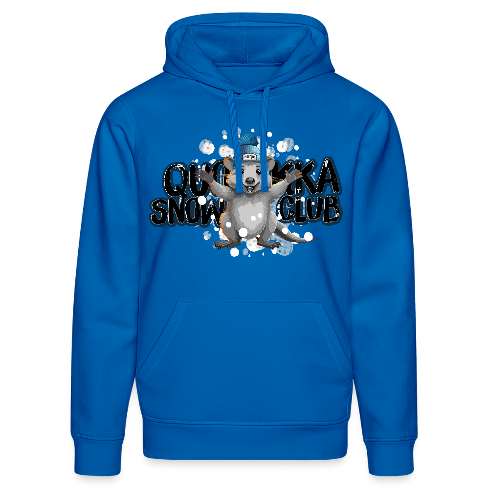 Unisex Bio-Hoodie mit QUOKKA SNOWCLUB PRINT - Königsblau