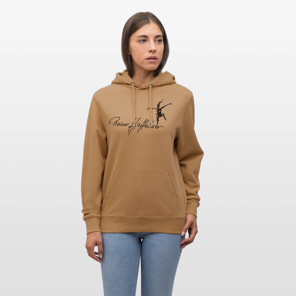 Unisex Bio-Hoodie mit TUSCHEWEIBCHEN PRINT - Karamell