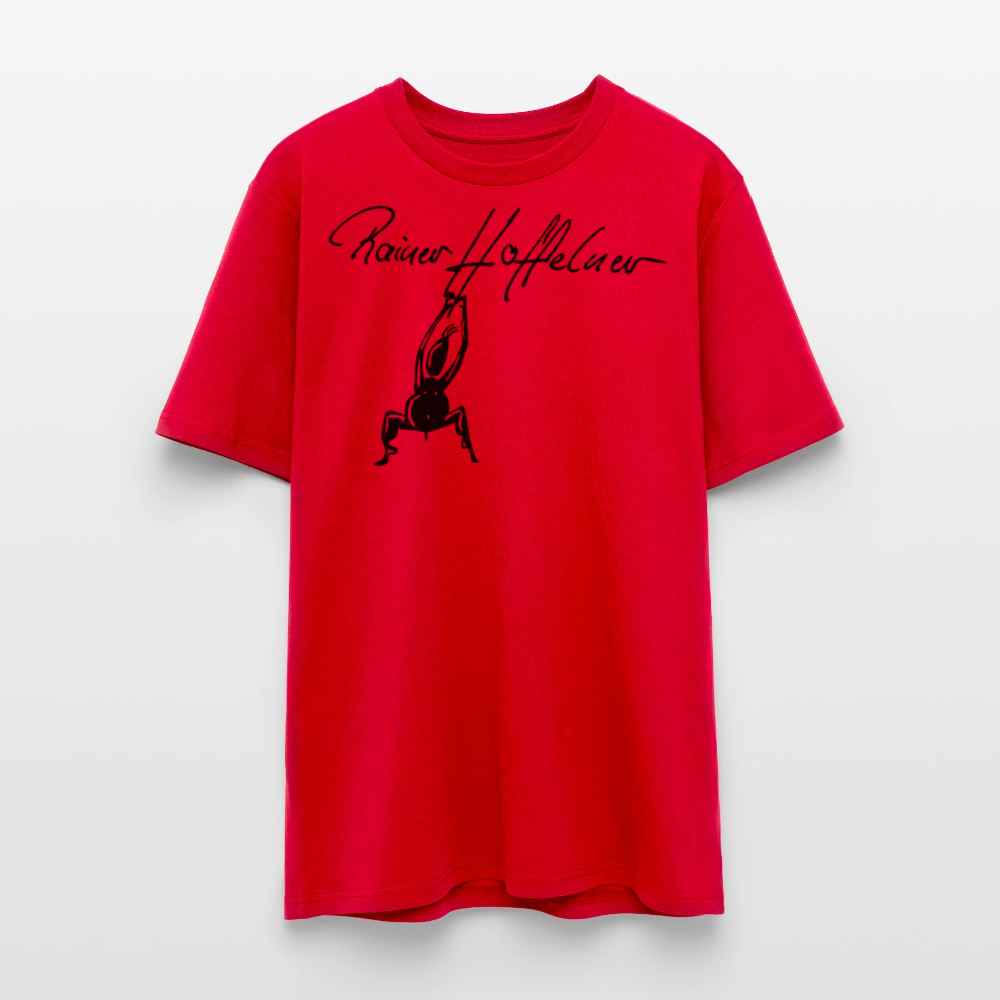 Unisex Bio-T-Shirt mit TUSCHEMÄNNCHEN PRINT - Rot