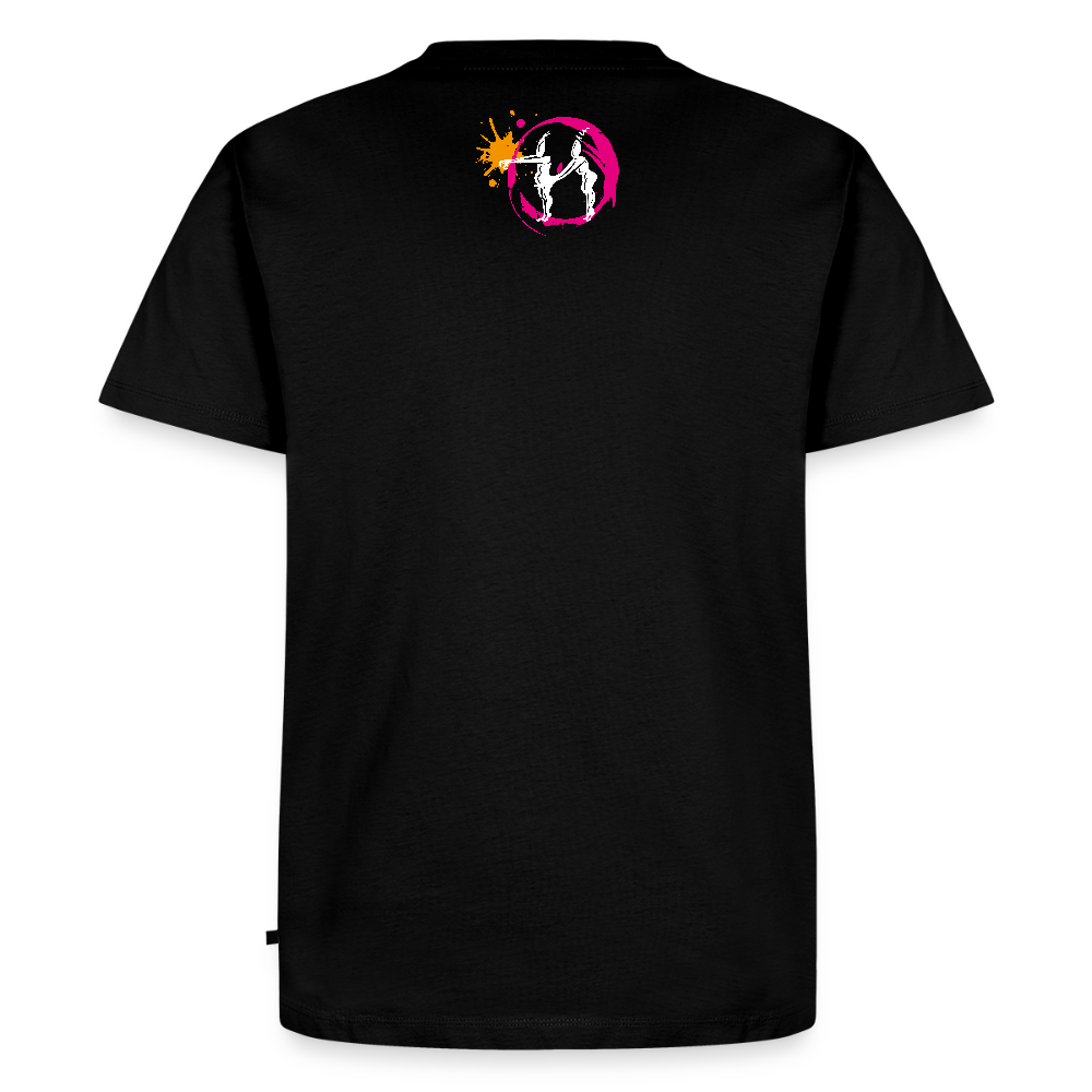 Männer Premium T-Shirt mit ES ESKALIERT EH PRINT - Schwarz