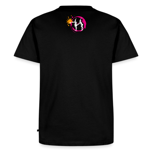 Männer Premium T-Shirt mit ES ESKALIERT EH PRINT - Schwarz