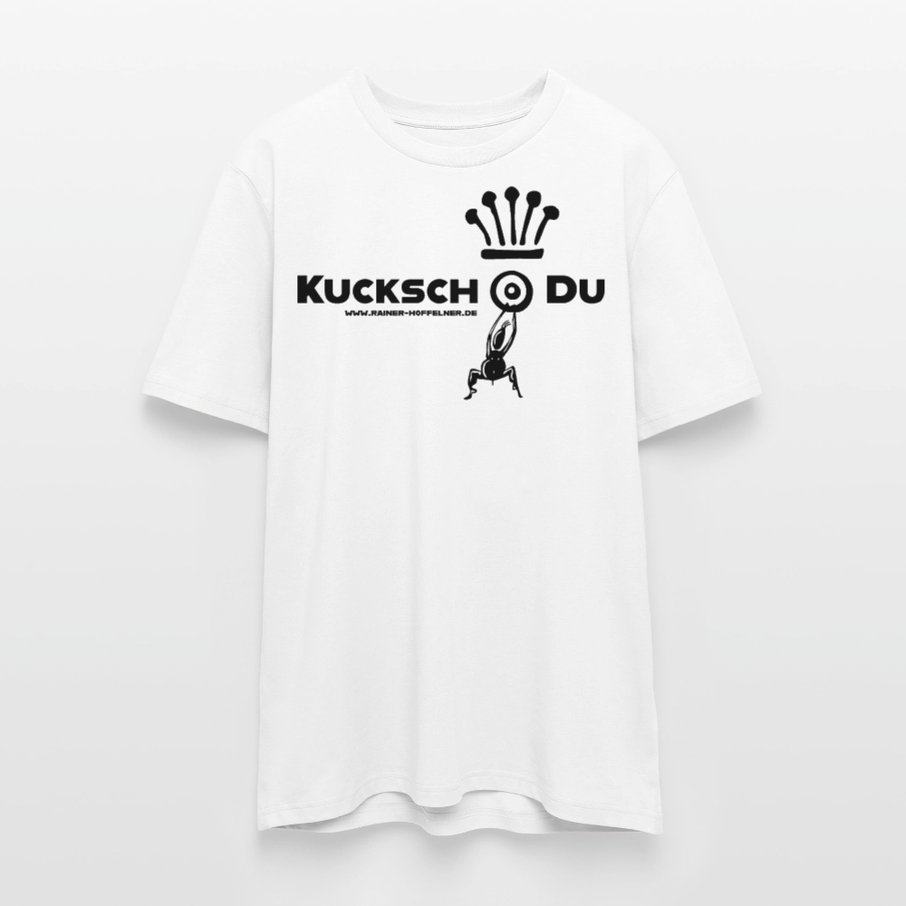 Unisex Bio-T-Shirt mit KUCKSCH DU PRINT - Weiß