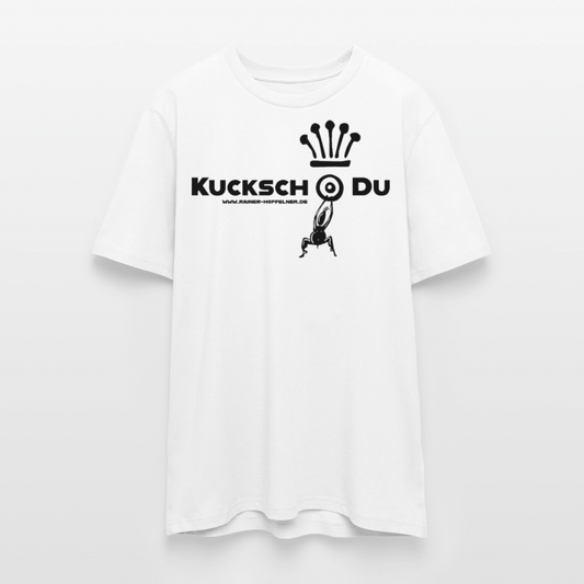 Unisex Bio-T-Shirt mit KUCKSCH DU PRINT - Weiß