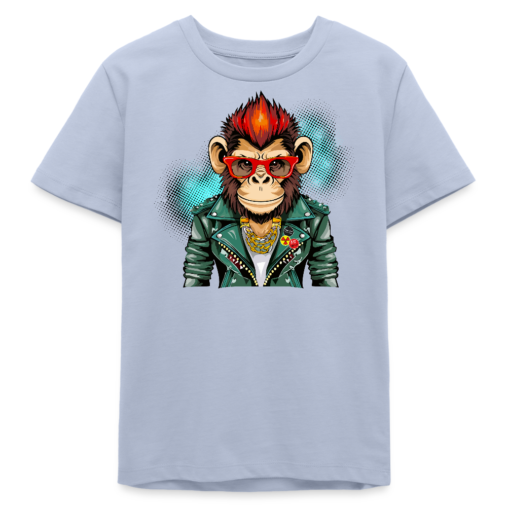 MNJS TEENS Bio T-Shirt mit MONKEY PRINT - Lavendel-Violett