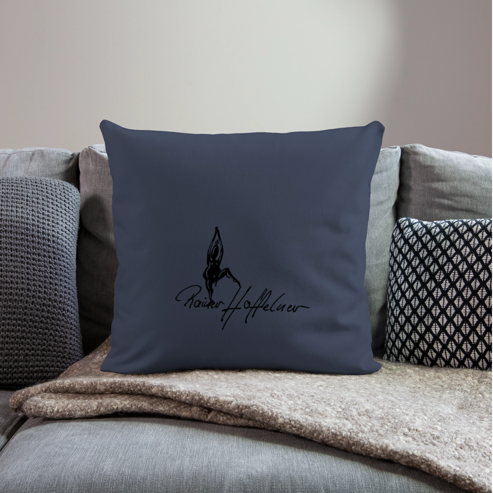 Sofakissenbezug 44 x 44 cm mit TUSCHEMÄNNCHN PRINT - Navy