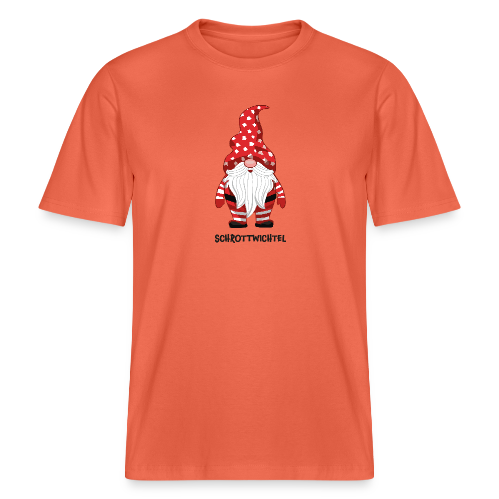 Unisex Bio-T-Shirt mit SCHROTTWICHTEL PRINT - Hellrot