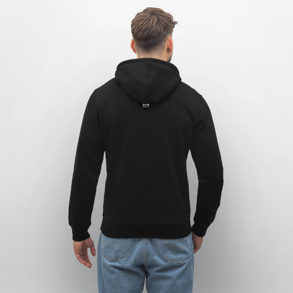 Unisex Bio-Hoodie mit MNJS CREW no limits PRINT - Schwarz