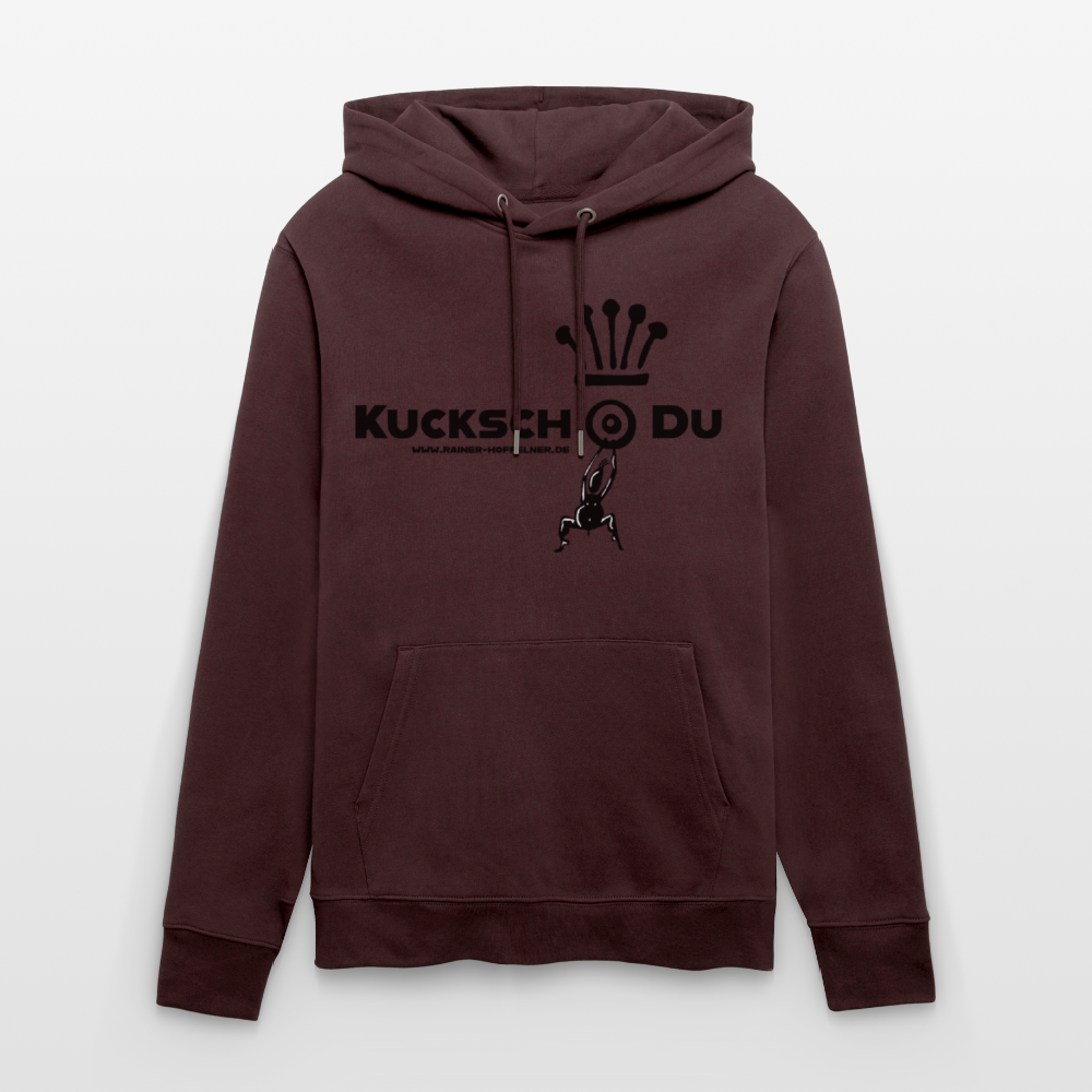 Unisex Hoodie mit KUCKSCH DU PRINT - Maroon