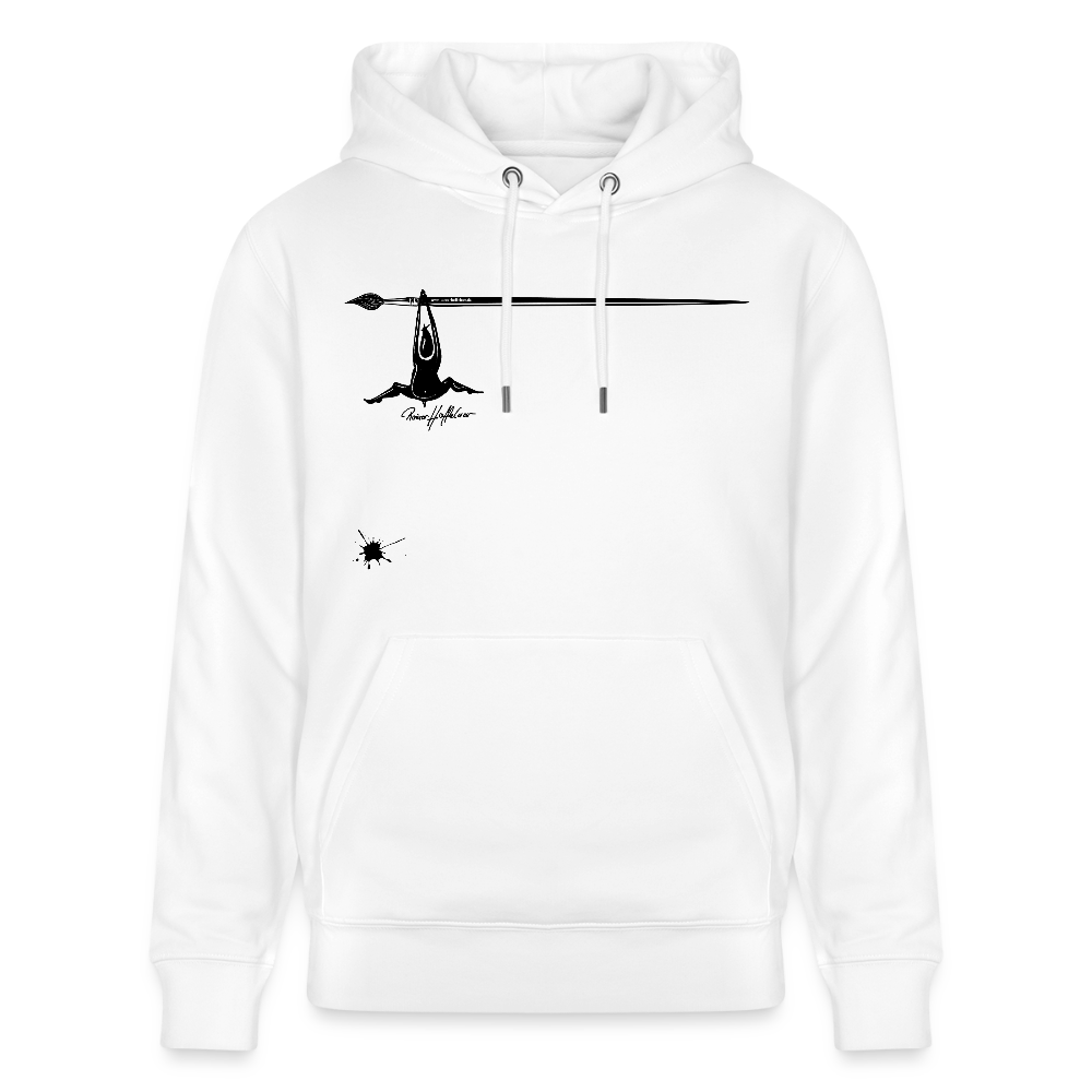 Unisex Hoodie mit TUSCHEMÄNNCHEN PRINT - Weiß