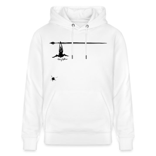 Unisex Hoodie mit TUSCHEMÄNNCHEN PRINT - Weiß