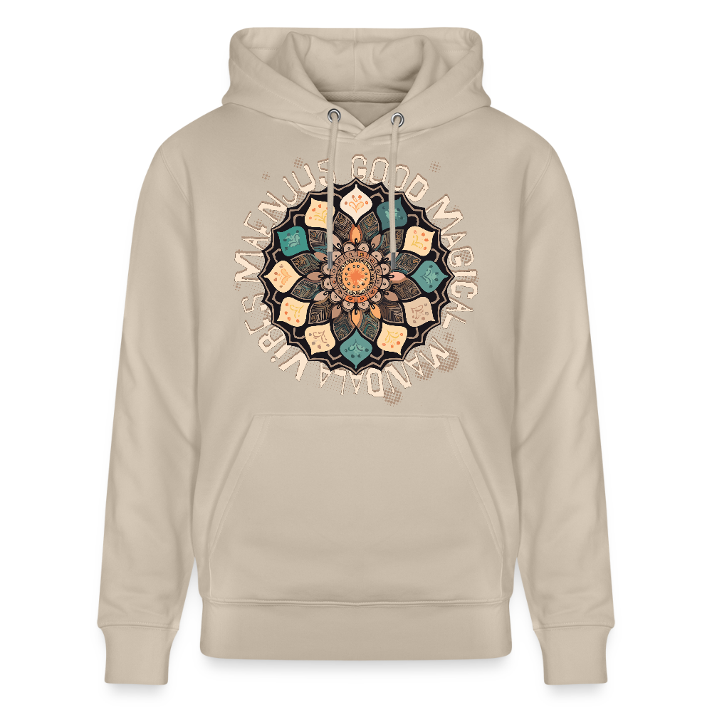 Unisex Bio-Hoodie mit MANDALA VIBES PRINT - Beige