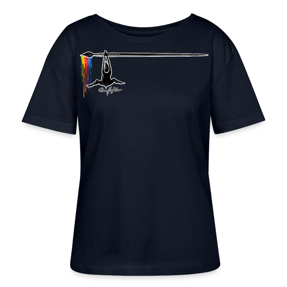 Frauen T-Shirt mit MÄNNLE PRINT - Navy
