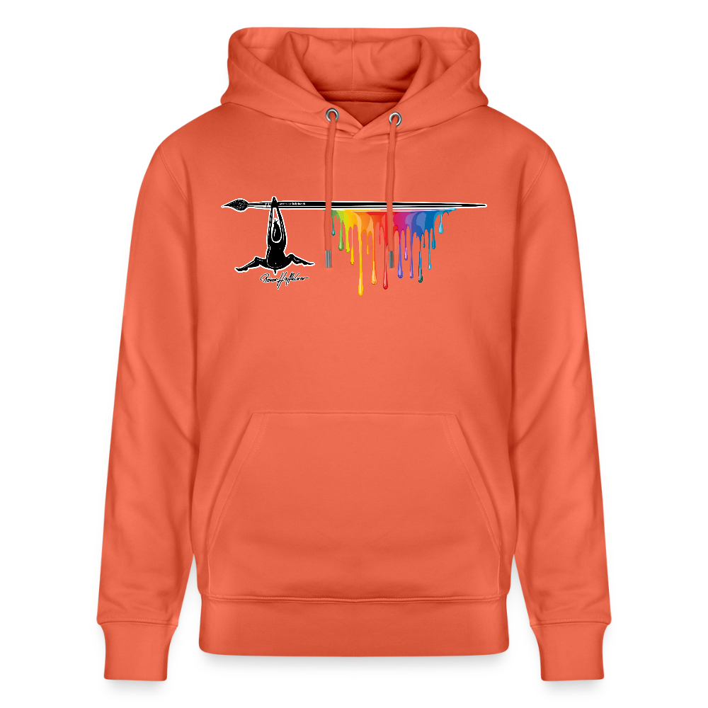 Unisex Hoodie mit TUSCHEMÄNNCHEN PRINT - Hellrot