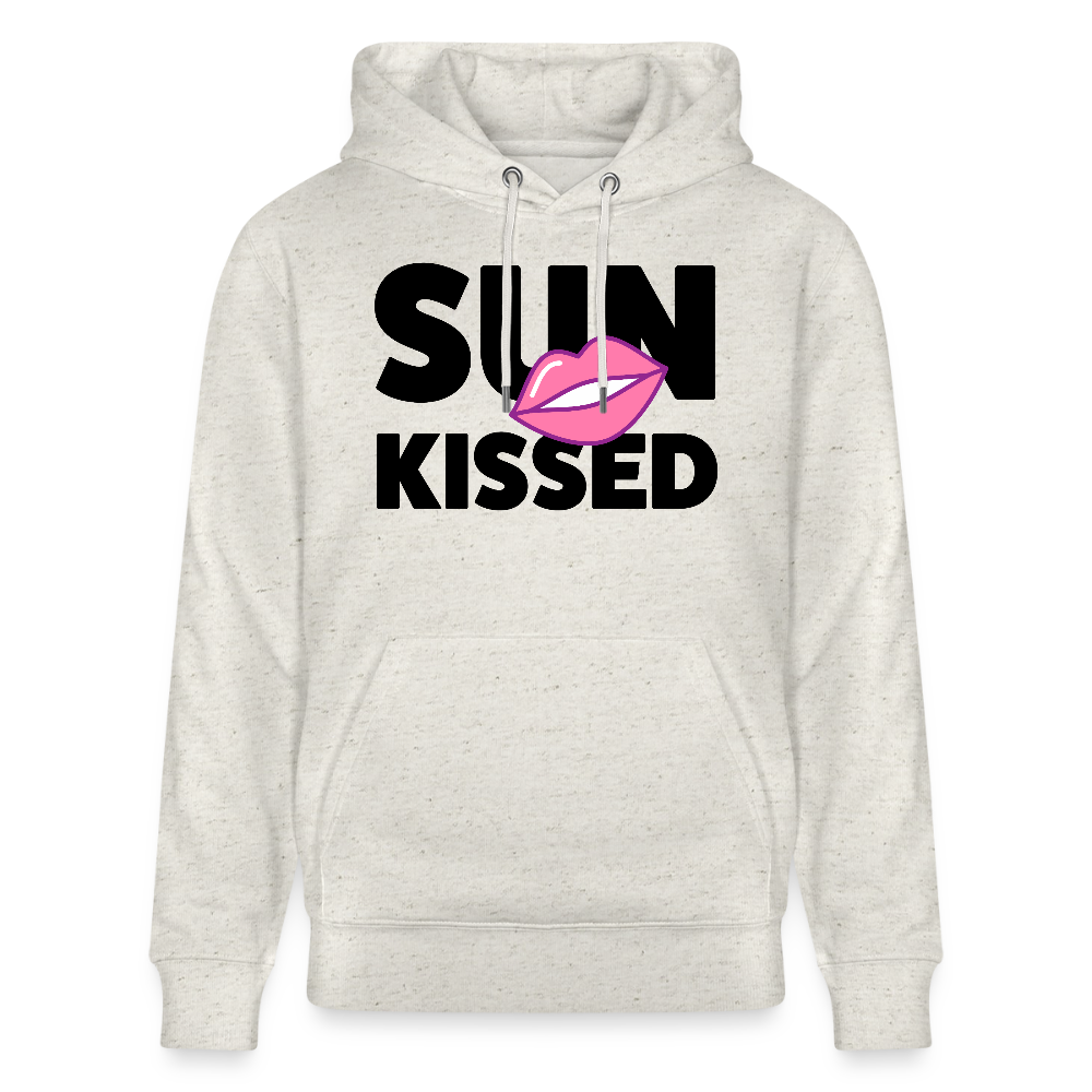 Unisex Hoodie mit SUN KISSED PRINT - Beige meliert