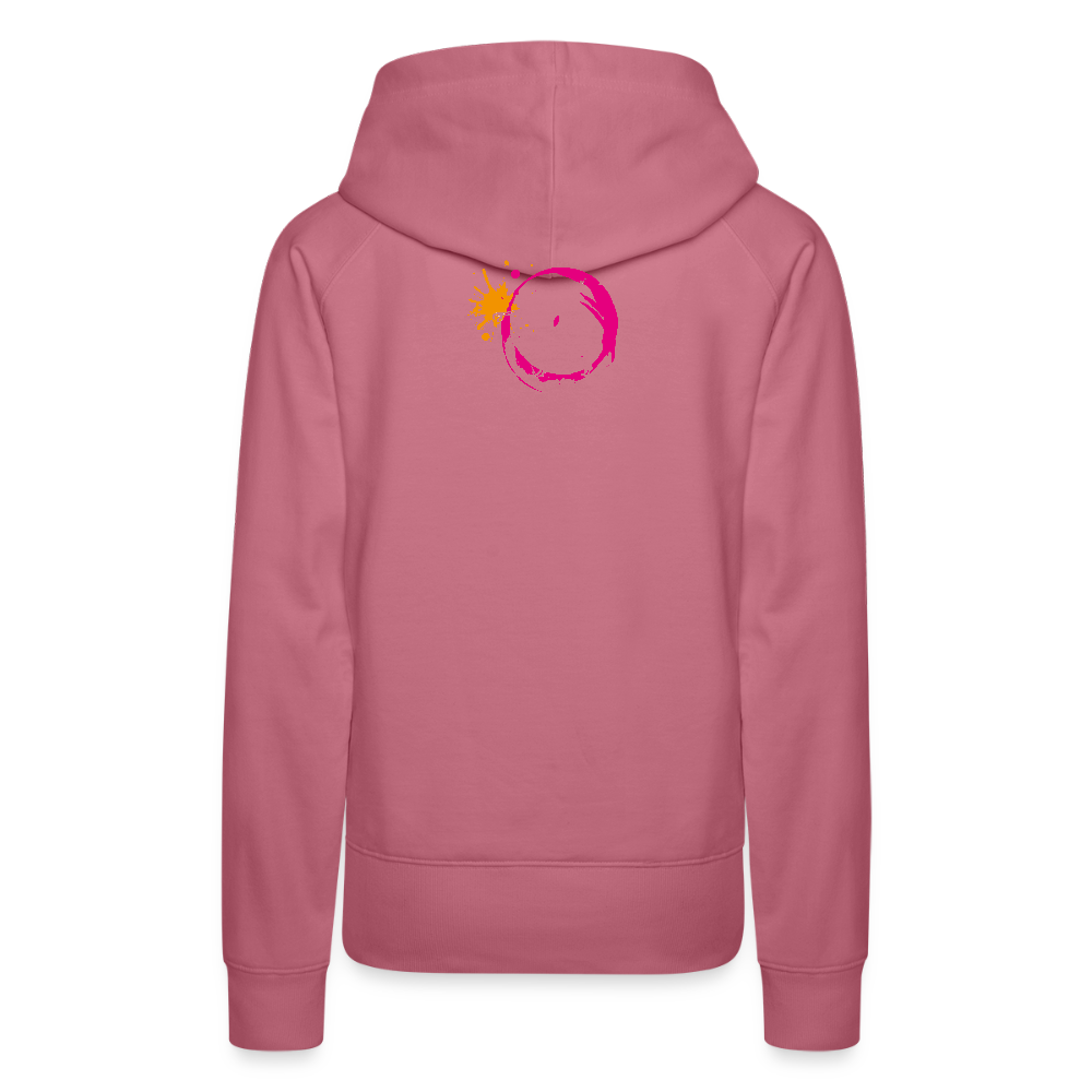 Frauen Premium Hoodie mit ES ESKALIERT EH PRINT - Malve