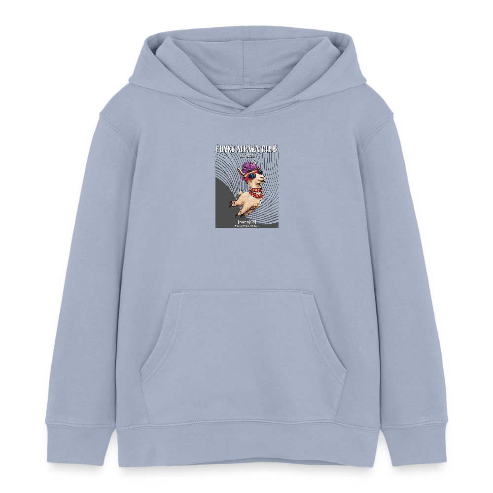 MNJS KIDS Bio-Hoodie mit FUNKY ALPAKA CLUB PRINT - Lavendel-Violett