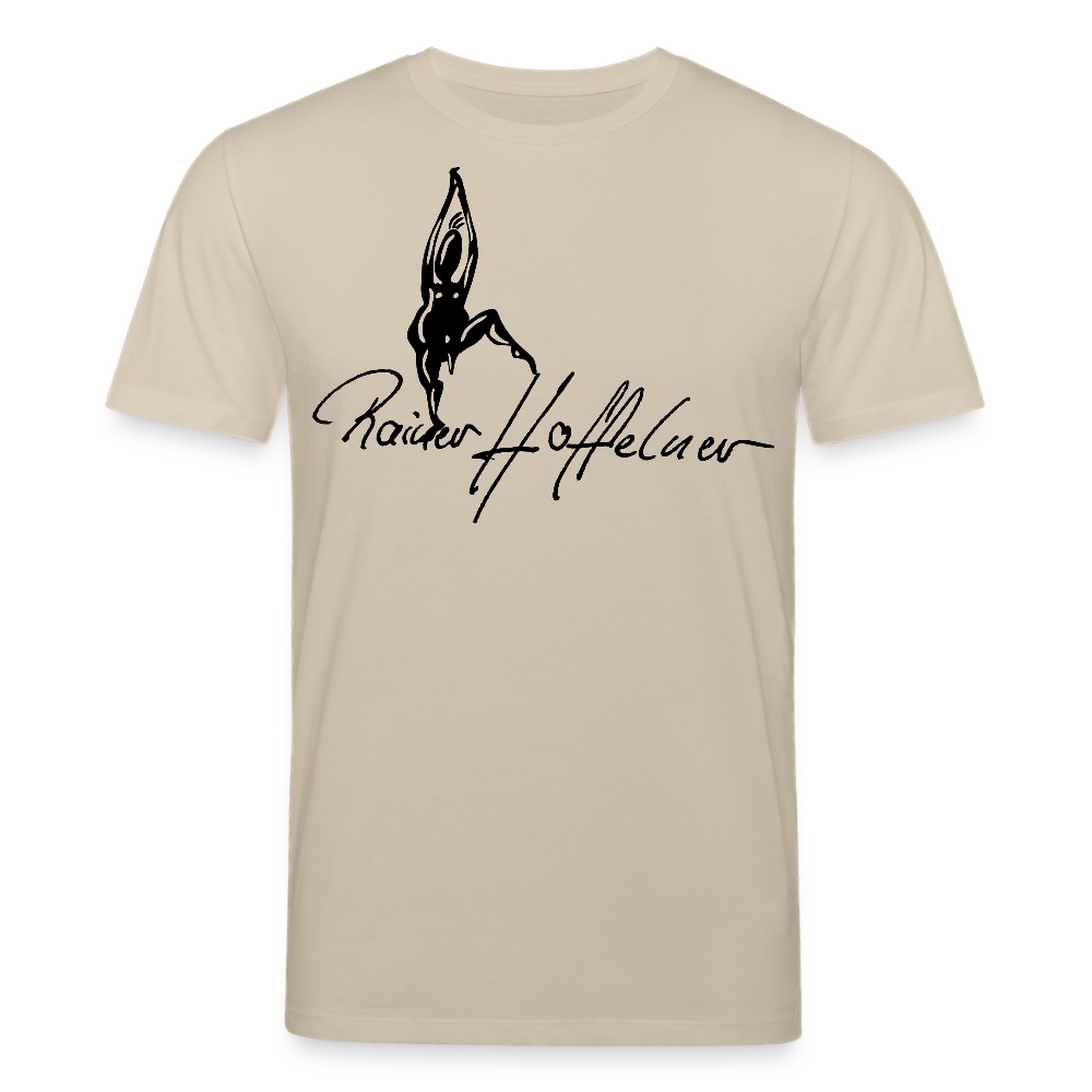 Unisex Bio-T-Shirt mit TUSCHEMÄNNCHEN PRINT - Beige