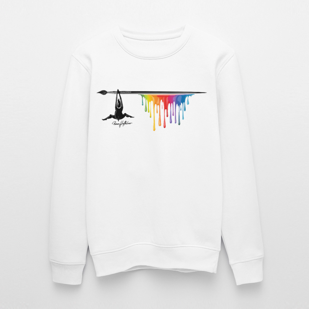 Unisex Bio-Sweatshirt mit MÄNNLE PRINT - Weiß