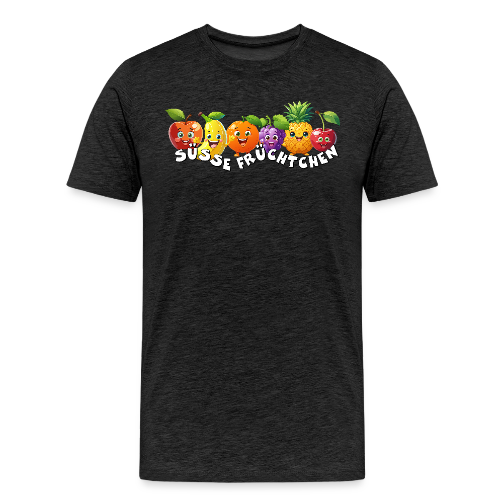 Männer Premium T-Shirt mit SÜSSE FRÜCHTCHEN PRINT - Anthrazit