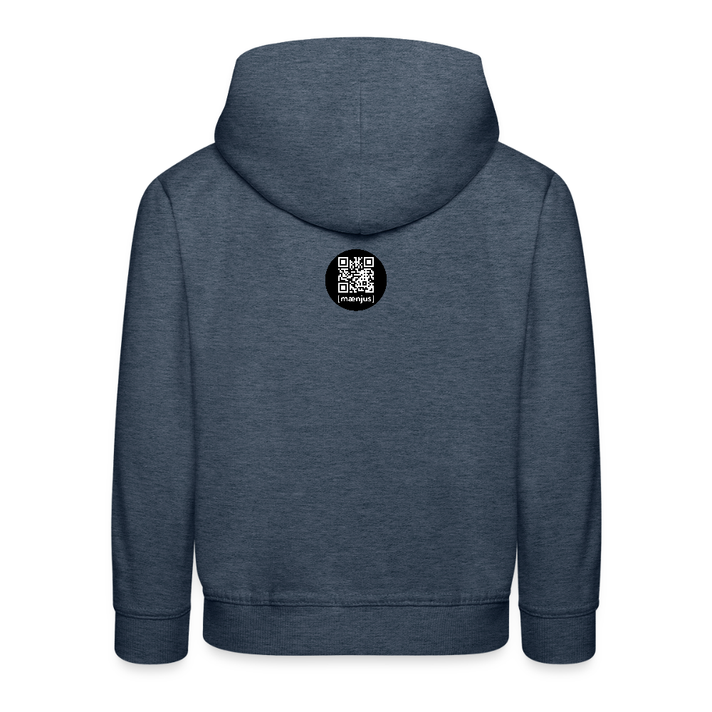 MNJS KIDS Premium Hoodie mit WELCOME TO THE JUNGLE PRINT - Jeansblau