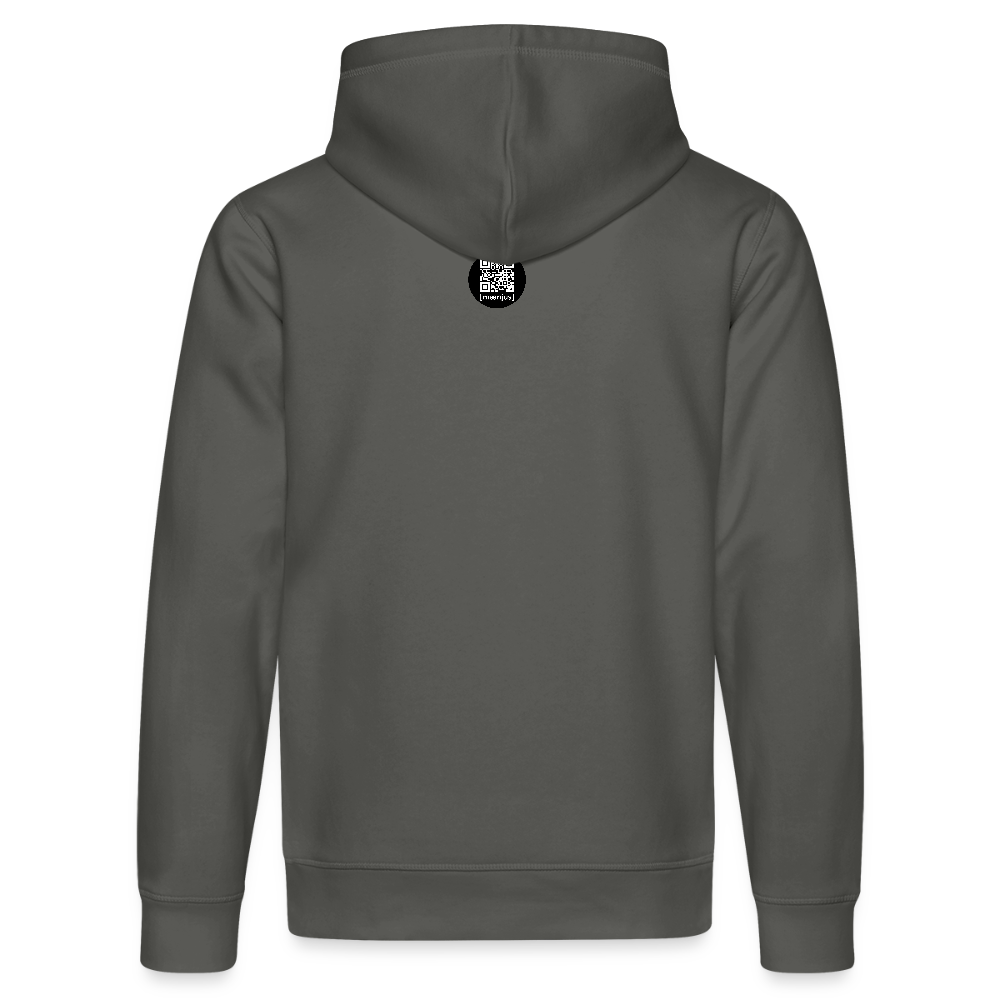 Unisex Bio-Hoodie mit MNJS CREW no limits PRINT - Anthrazit