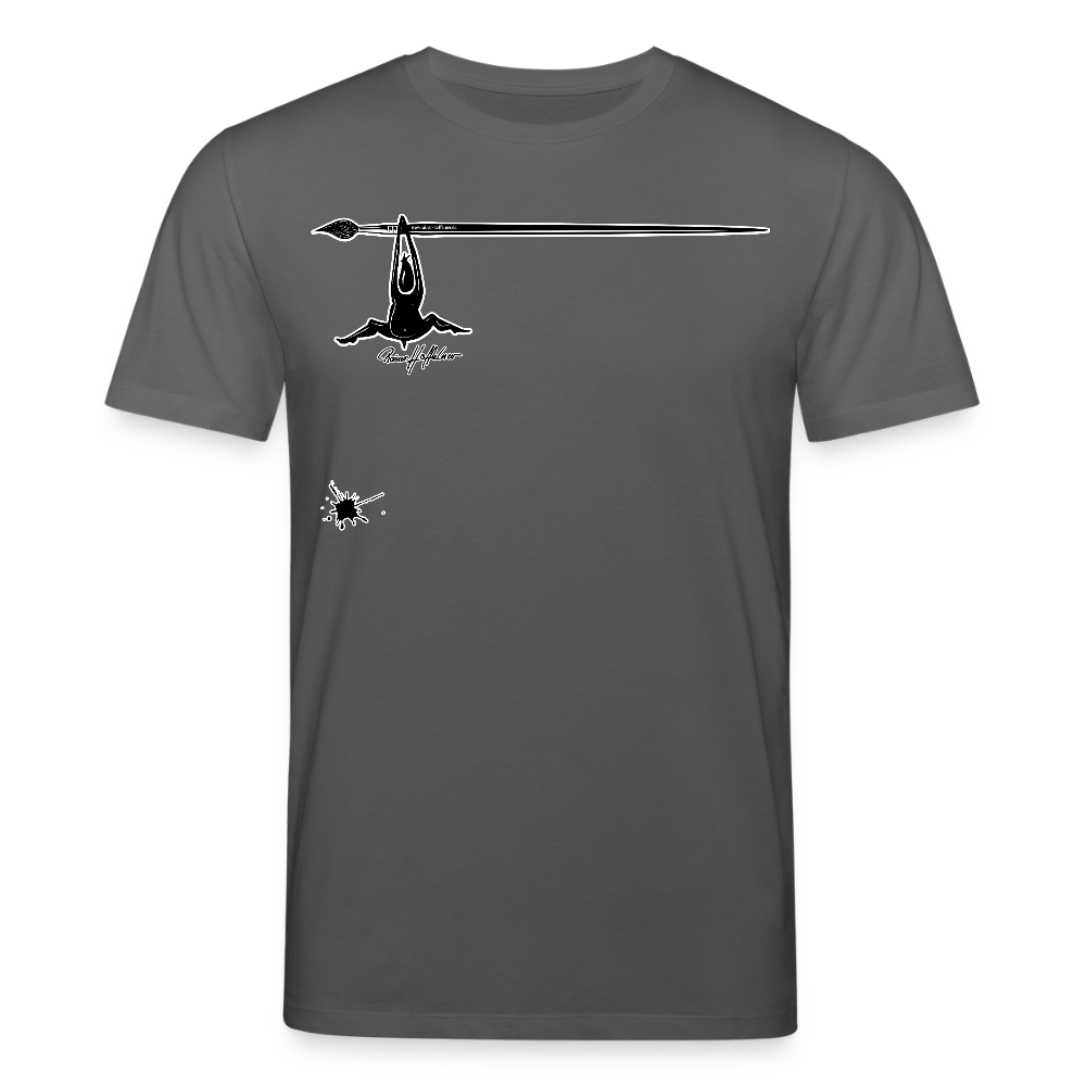 Unisex Bio-T-Shirt mit MÄNNLE PRINT - Anthrazit