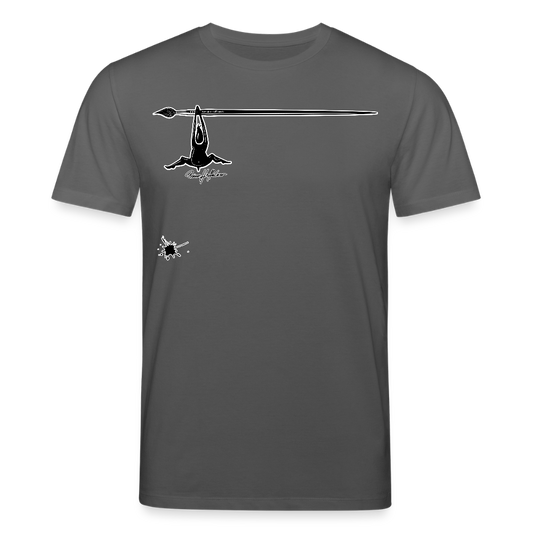 Unisex Bio-T-Shirt mit MÄNNLE PRINT - Anthrazit