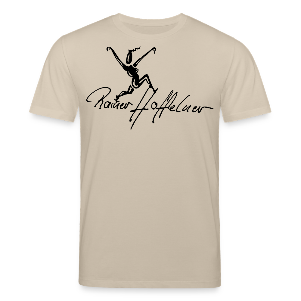 Unisex Bio-T-Shirt mit TUSCHEWEIBCHEN PRINT - Beige