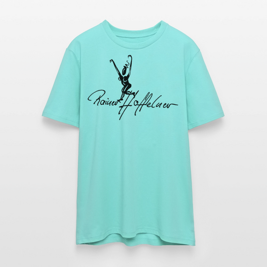 Unisex Bio-T-Shirt mit TUSCHEWEIBCHEN PRINT - Poolblau