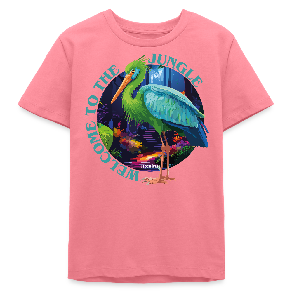 MNJS TEENS Bio T-Shirt mit WELCOME TO THE JUNGLE PRINT - Pink
