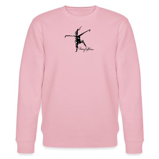 Unisex Bio-Sweatshirt mit TUSCHEWEIBCHEN PRINT - Hellrosa