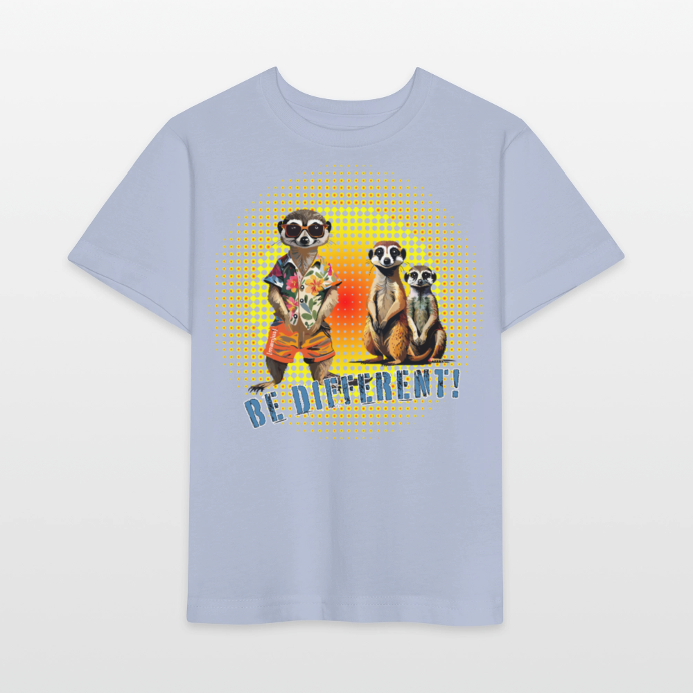 MNJS KIDS Bio T-Shirt mit BE DIFFERENT PRINT - Lavendel-Violett
