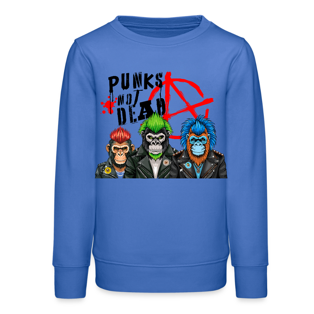 MNJS TEENS Bio Sweatshirt mit PUNKS NOT DEAD PRINT - carolina Blue