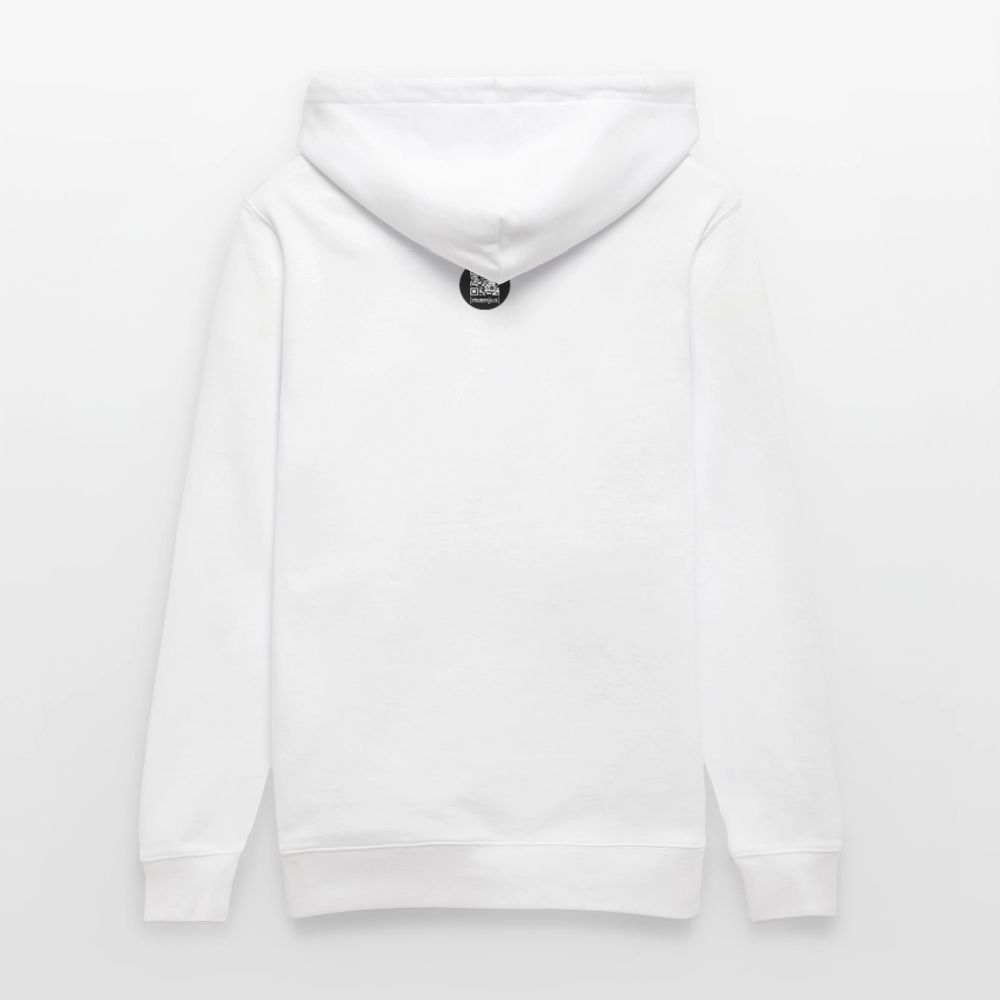 Unisex Bio-Hoodie mit KEEP CALM PRINT - Weiß
