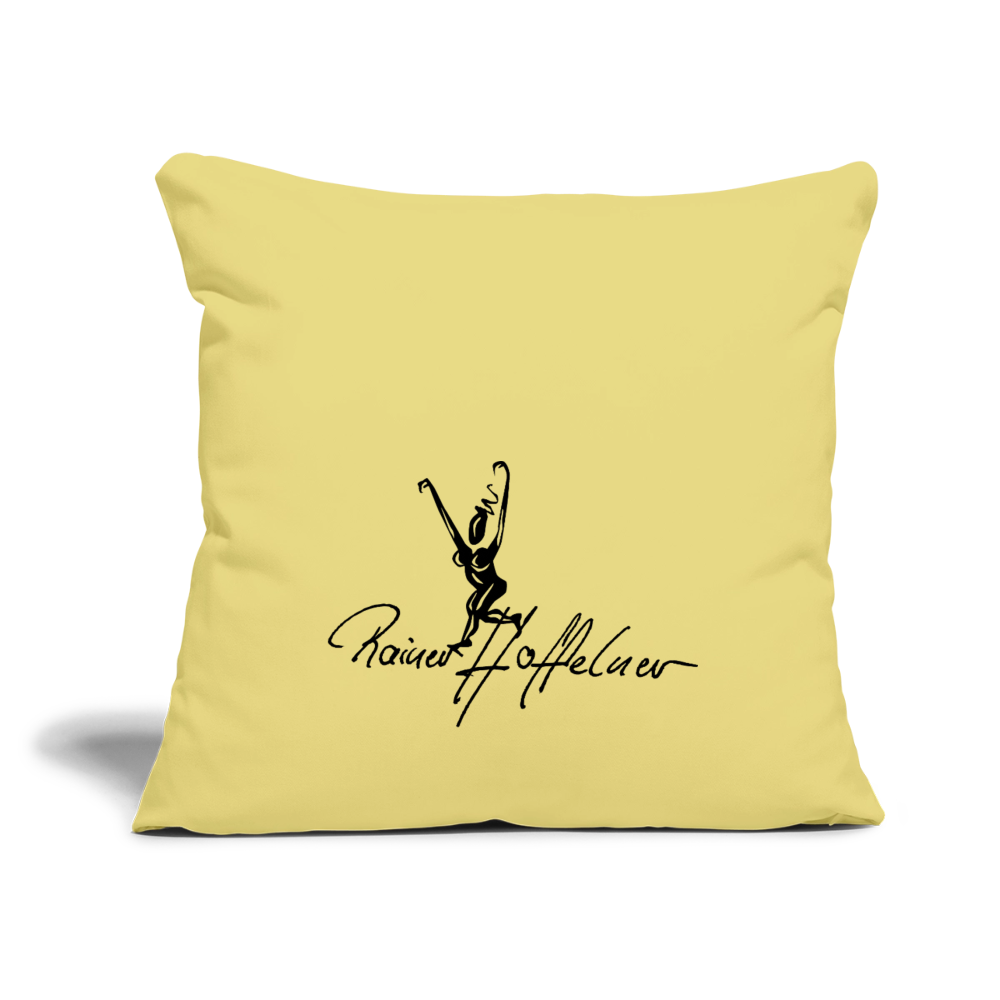 Sofakissenbezug 44 x 44 cm mit TUSCHEWEIBCHEN PRINT - Hellgelb