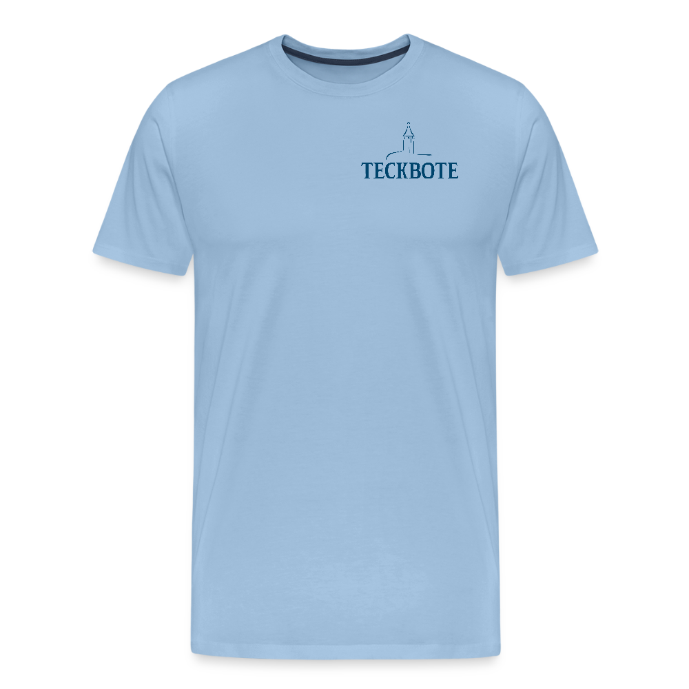 Männer Premium T-Shirt mit TECKBOTE PRINT - Sky