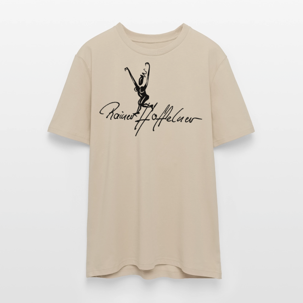 Unisex Bio-T-Shirt mit TUSCHEWEIBCHEN PRINT - Beige