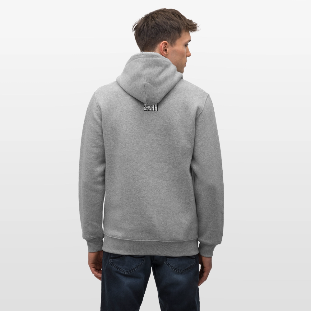 Unisex Bio-Hoodie mit CREATIVE VIRUS INSIDE PRINT - Hellgrau marmoriert