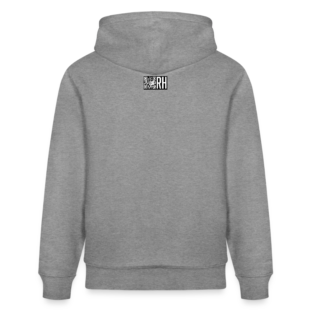 Unisex Bio-Hoodie mit ICE ICE BABY PINGUIN PRINT - Hellgrau marmoriert