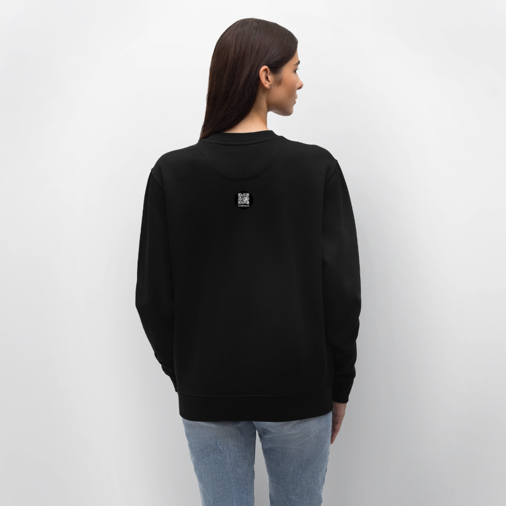 Unisex Bio-Sweatshirt mit MNJS CREW no limits PRINT - Schwarz